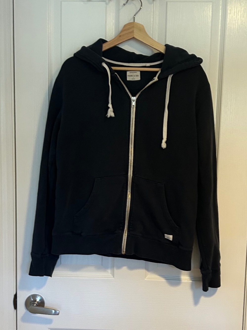 Frank & Oak Navy zip hoodie M